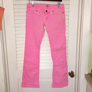 Fornarina pink flare jeans